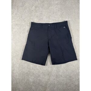 J Lindeberg Shorts Mens 31 Black Golf Chino Active Performance Office Comfort
